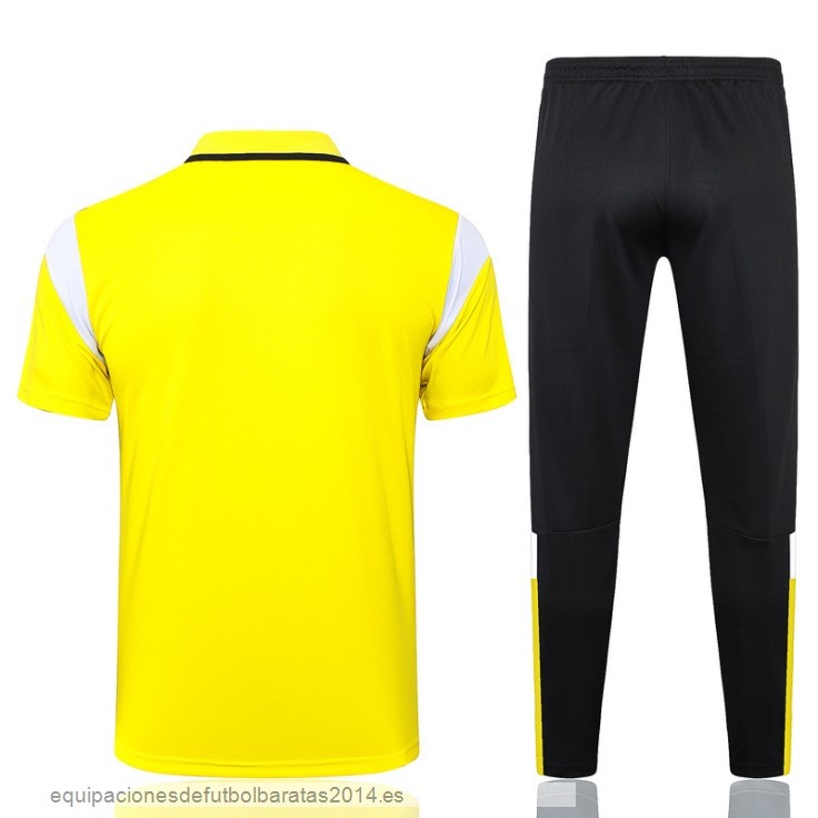 Nuevo Conjunto Completo Polo Borussia Dortmund 23/24 Amarillo Blanco Negro Baratas